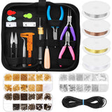 PAXCOO Jewelry Making Supplies Kit, Jewelry Making Kit with Jewelry Making Tools, Jewelry Wires and Jewelry Findings for Jewelry Making, Repair and Beading PAXCOO
