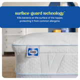 Sealy Dreamlife 3” Gel Memory Foam Queen Mattress Topper with 1” Quilted Cooling Cover, SealyComfort Gel Foam, SealyCool Poly Blend Cover SEALY