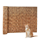 Reed Fencing Rolls for Balcony, Brown Bamboo Fence Reed Privacy Screen 1.6' 2' 3' 4' 5' 6' High Outdoor Patio Balcony Backyard Railing (Size : 3'H x16'L) YPINKZ