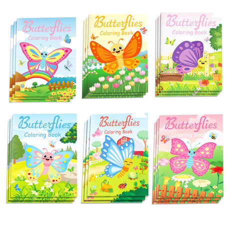 12 Pcs Butterfly Coloring Books Butterfly Party Favors Bulk Mini Coloring Books Bulk for Kids DIY Art Drawing Activity Book Set for Butterfly Goodie Bags Stuffer Filler Fun Holiday Party Supplies littkeef cliaet