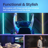 Ekkogo 54-Pack Sound Proof Foam Panels for Walls 12X12X1" Acoustic Panels Wedge Style Sound Panels for Studio and Home Noise Reduction Ekkogo