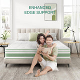 Novilla King Mattress 12 Inch, King Size Hybrid Mattress in a Box with Pocket Coils & High Density Gel Foam for a Cozy Sleep, Medium Firm King Mattresses Novilla