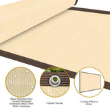 90% Sun Shade Cloth Shade Fabric with Grommets 10'x14' Shade Fabric Pergola Shade Cover Canopy Mesh Tarp Sun Screens for Outdoor Patio Garden (Beige) MAKUANG