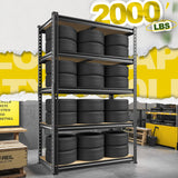 DurayLoly 63" H Garage Shelving 31.5" W Storage Shelves Adjustable 2000LBS Metal Shelving Heavy Duty 5 TierGarage Shelves for Pantry Kitchen Closet Basement Warehouse DurayLoly