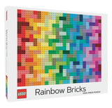 LEGO Rainbow Bricks 1000 Piece Jigsaw Puzzle Chronicle Books
