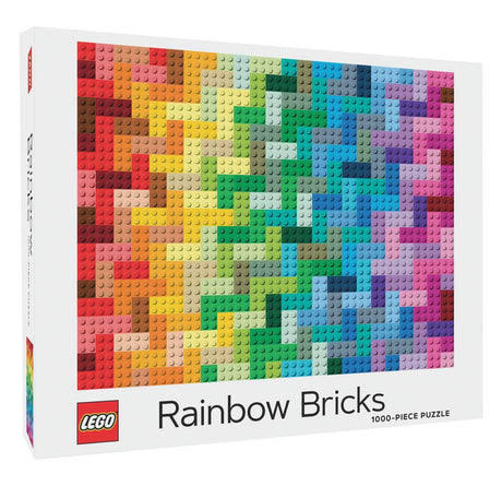 LEGO Rainbow Bricks 1000 Piece Jigsaw Puzzle Chronicle Books