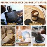 FUHITIM Fragrance Oil Gentlemen's Set, Scented Oil for Candle Scents for Candle Making, Soap Making Scents, Diffuser Oils Scents | Leather, Sweet Tobacco, Teakwood, Bay Rum, Cedar, Sandalwood (6*10ML) FUHITIM