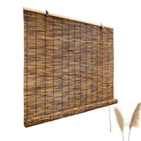 Blackout Bamboo Blinds, Bamboo Shades for Indoor Windows, Patio Shades Roll up Outdoor Porch Privacy Blinds,24" 26" 30" 36" 42" 48" 50" 54" 60" 67" 72" 75" 77" Wide VinLeap