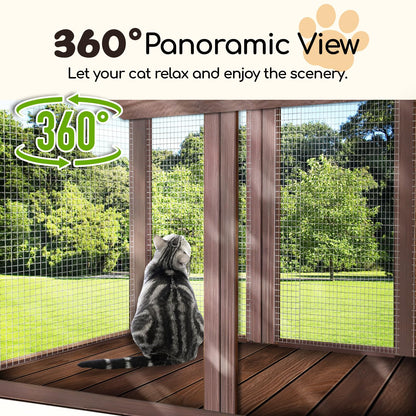 Cat Catio Window Catio for Indoor Cats Expandable Cat Window Perch with Outdoor View Window Box for Multiple Cats for Viewing,Sunbathing,Relaxing,Playing,Lounging, Sleeping,Enjoying Scenery