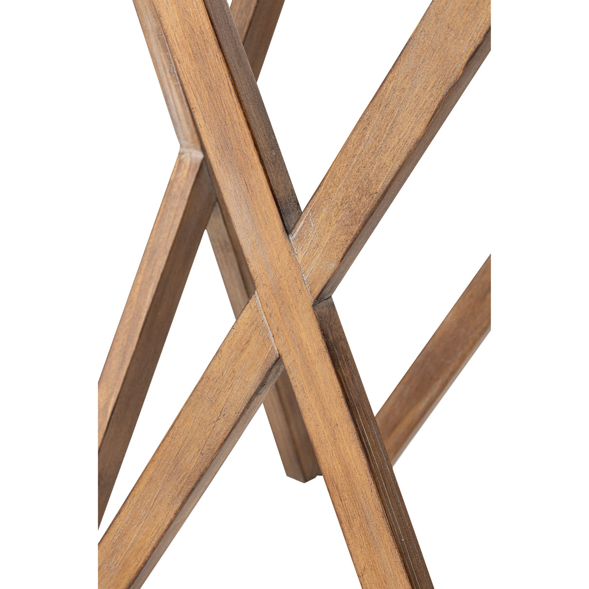 LONYKE Round End Table, Distressed White Top with 4-Legs Base Beside Table for Modern Farmhouse, Boho Decor, White and Natural LONYKE