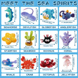 Fedmut Needle Felting Kits for Beginners Adult 12 Sea Animal Supplies with Wool Roving, Felt Art Kit, Wool Felting Kit for DIY Craft Home Decoration Party Supplies for Starters Fedmut