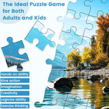 VOLUVOLU 500 Piece Puzzle for Adults, Jigsaw Puzzle,Glacier Park Jigsaw Puzzles 500 Pieces Birthday Party for Family Kids and Adults Funny Puzzle for Adults VOLUVOLU