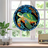 AiYuanzsh Sea Turtle Diamond Painting Hanging Pendant Kit, Special Shaped Diamond Dots Acrylic Ornament, DIY Diamond Art Pendant for Adults Home Wall Window Decoration Gift AiYuanzsh