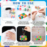 Sonwyoung 30 Sets Suncatchers Craft Kits, DIY Glow in The Dark Suncatcher Kits Stained Glass Window Paint Art for Classroom Party Activities Art Craft Party Favors(Summer) Sonwyoung