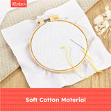 XEmbro 12 PCS Aida Cloth 14 Count, 4 Sizes White Cross Stitch Fabric for Craft Embroidery, Classic Reserve Aida Cloth for Embroidery Beginner, Needlework, Cross Stitch (5.9 to 11.8inch) XEmbro