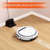 ILIFE V3s Pro Robot Vacuum Cleaner, Tangle-free Suction , Slim, Automatic Self-Charging Robotic Vacuum Cleaner, Daily Schedule Cleaning, Ideal For Pet Hair，Hard Floor and Low Pile Carpet,Pearl White ILIFE