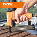 UPWOOD P625 Pneumatic 23 Gauge Headless Pin Nailer, 1/2-Inch to 1-Inch Leg Length Air Powered Micro Pinner for Furniture, Cabinets, Interior Decoration UPWOOD