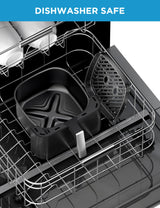 Midea Air Fryer 5.5 Quart with See-Thru Window, Heatexpress Rapid Air Technology, and 9 Preset Menus for Quick and Easy Meals Midea