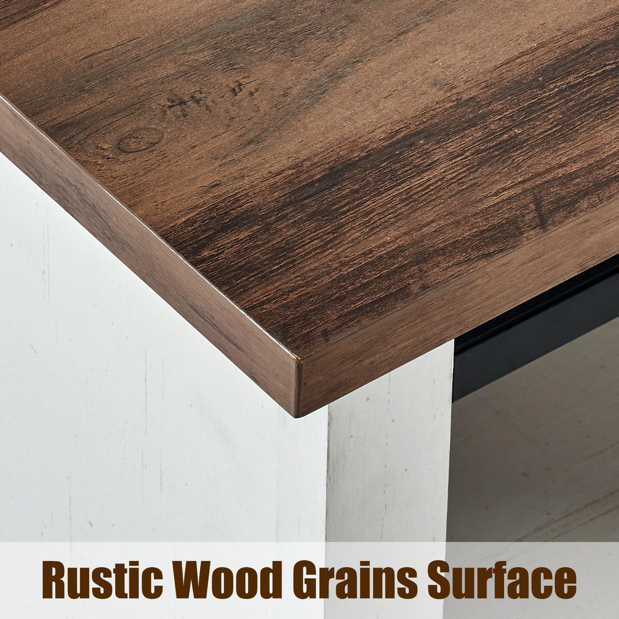 AMERLIFE 66" Farmhouse TV Stand for 75 Inches TVs, Entertainment Center with Sliding Barn Door and Adjustable Shelf & Feet, Console Table with Storage, Distressed White & Rustic AMERLIFE