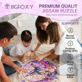 Jigfoxy Wooden Puzzles for Adults, Hummingbird Wood Puzzles Adult, Unique Animal Shape Wooden Jigsaw Puzzles for Adults, Birthday Gifts for Puzzle Lovers, Family, Friend (M-11.4 * 10.9in-200 pcs) Jigfoxy