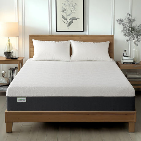 King Size Mattress, 10 Inch Cooling-Gel Memory Foam King Bed Mattress Made in USA, Pressure Relief, Motion Isolation, Breathable Fabric, Mattresses in a Box for Optimal Sleep Quality, CY-10-K Life Balance