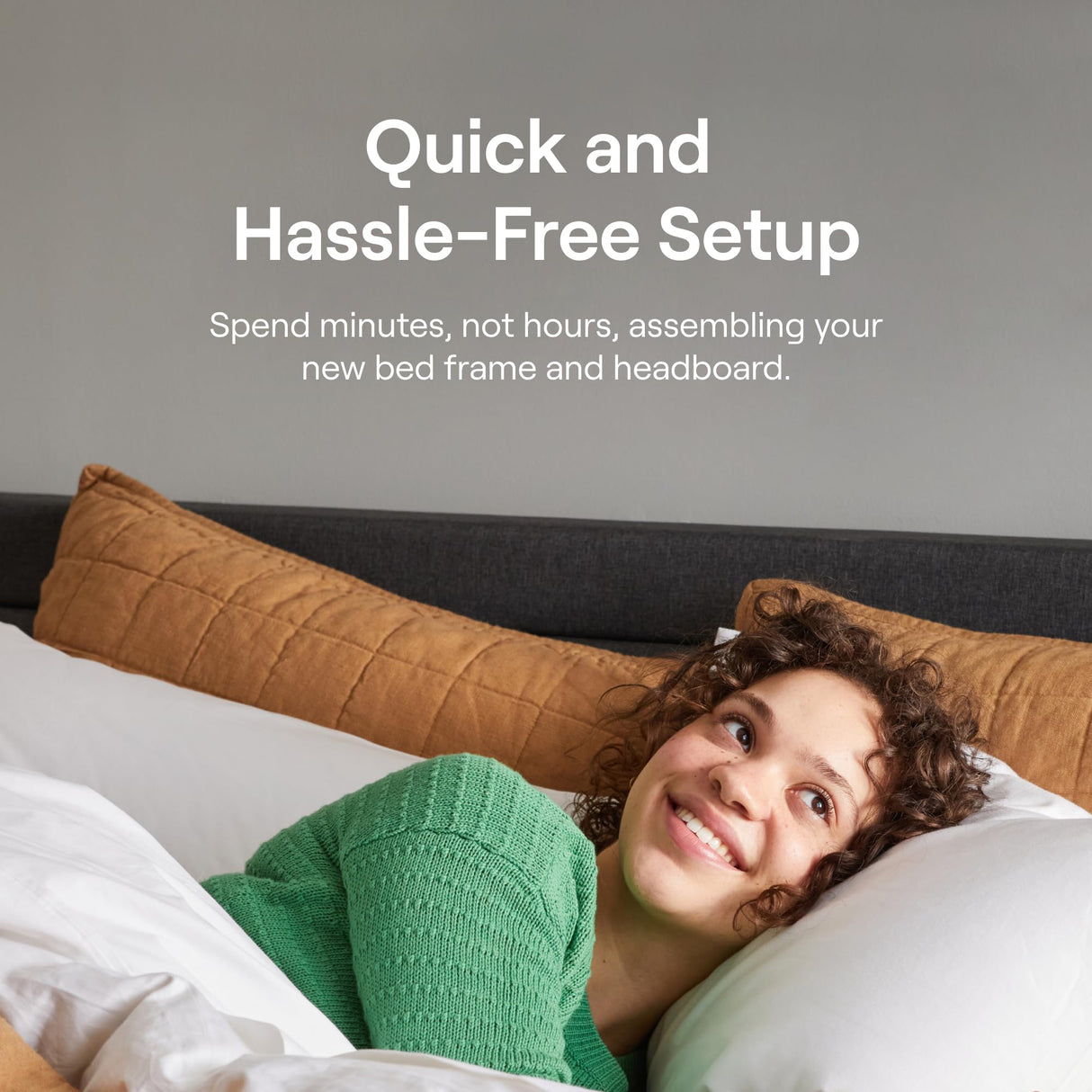 Nectar Premier Wood Platform King Bed Frame - Walnut - 12” Height - Contemporary and Durable - Sturdy Wooden Slats for Support - Easy Assembly - Holds Up to 800 Pounds Nectar