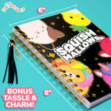 Squishmallows Original DIY Journaling Kit, Includes Craft Supplies Like Cute Stickers for Journaling, Sketch Pad, Cam The Cat Charm, Keychain, Fun Scrapbook Kit, Girl Gifts, Art Set Squishmallows