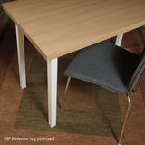 Waddell Parsons Square Table Leg (4 Count, 15" H) | Quick Mount Ash Wood Coffee Table Legs with 5/16" #18 Hanger Bolt | Replacement Decorative Unfinished Furniture Legs for DIY Home Improvement Waddell