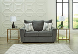 Signature Design by Ashley Stairatt Casual Loveseat with Flared Arms, Gray Signature Design by Ashley