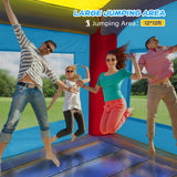 JOYMOR Commercial Grade Bounce House w/Slide and Pool for Adults and Big Kids, 12x12FT Jumping Area, 100% PVC Vinyl Commercial Water Slide with Water Cannon for Outdoor Backyard (with Blower) JOYMOR