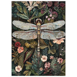 Paint by Numbers for Adult, Dragonfly Paint by Numbers Kit for Adults Beginners, DIY Dragonfly Acrylic Painting on Canvas for Home Wall Art Decor 16x20 Inch Mandun