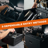 RPNB Gun Safe, Biometric Gun Safe for Handgun,4 Pistols High-Capacity Handgun Safe with Digital Key Pad, Biometric Fingerprint RPNB