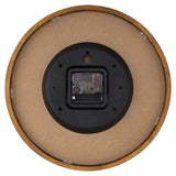 Foxtop Wood Wall Clock 12 Inch Silent Non-Ticking Battery Operated Quartz Round Wooden Wall Clock Decorative for Kitchen Bedroom Living Room Home Office Decor Foxtop