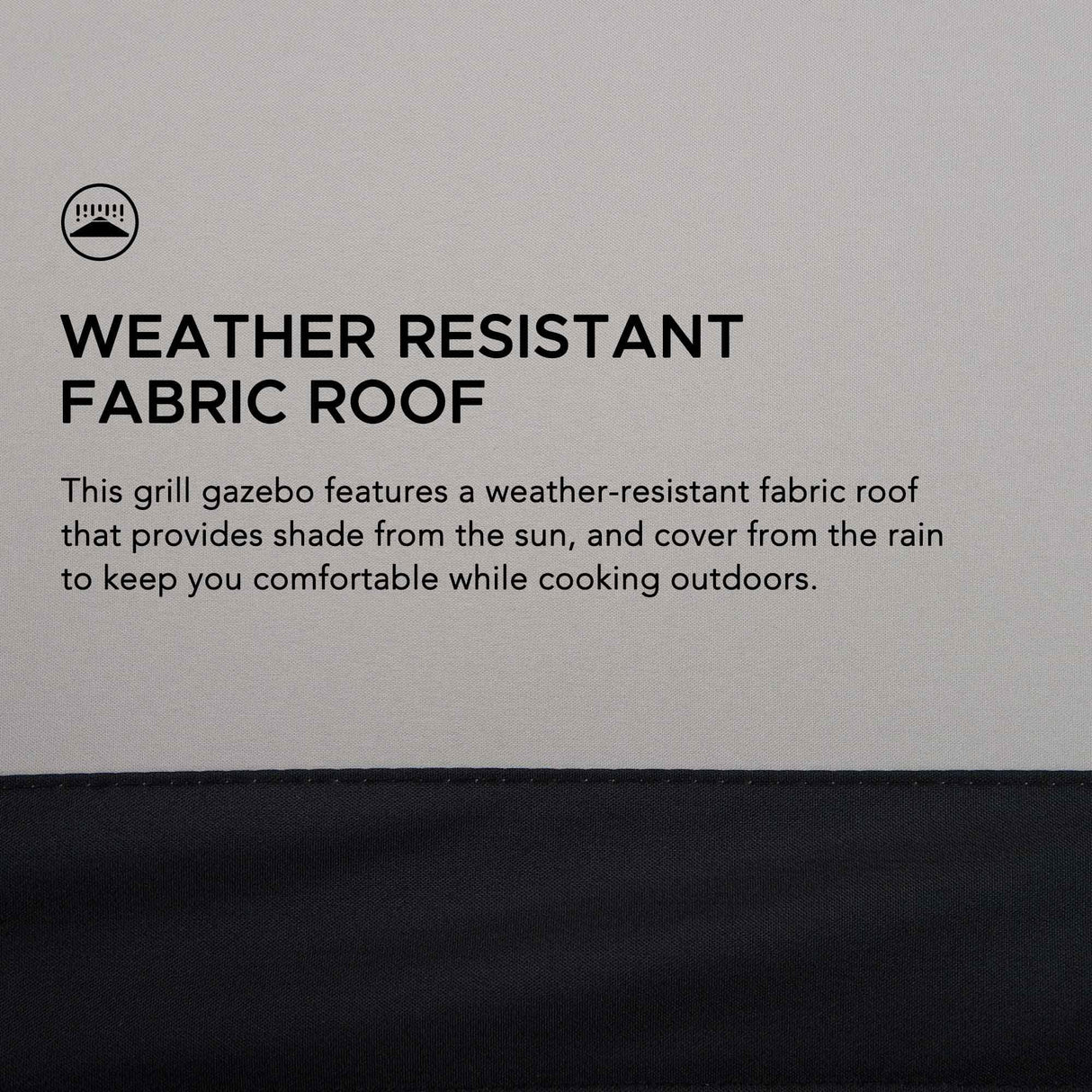 Sunjoy 5 x 8 ft Black Steel Frame Double Tiered Canopy Grill Gazebo for Outdoor, Patio, Garden, and Backyard Activities,Gray and Black Sunjoy