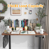 STARY Electric Standing Desk Adjustable Height Sit Stand Home Office Desk with Splice Board STARY