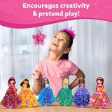Skillmatics Poke-in Art - Magical Princesses, Mess-Free Fun for Kids, DIY Wood Craft Kits, Creative Activity, Gifts for Girls & Boys Ages 4, 5, 6, 7, 8, 9 Skillmatics