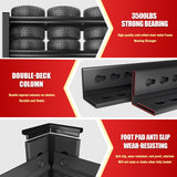 PRESTELION 72" H|48" W Garage Shelving Unit and Storage-Easy Assembly Metal Shelves 5-Tier Rack|Heavy-Duty Adjustable Shelf|Steel Rust-Resistant Shelves for Industrial,Warehouse,Basement PRESTELION