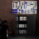 Anxxsu Metal Storage Cabinet, Lockable Steel Storage Cabinet with 2 Doors and Shelves, Metal Cabinet with Lock, Small Locking Cabinet for Home Office (Black) Anxxsu