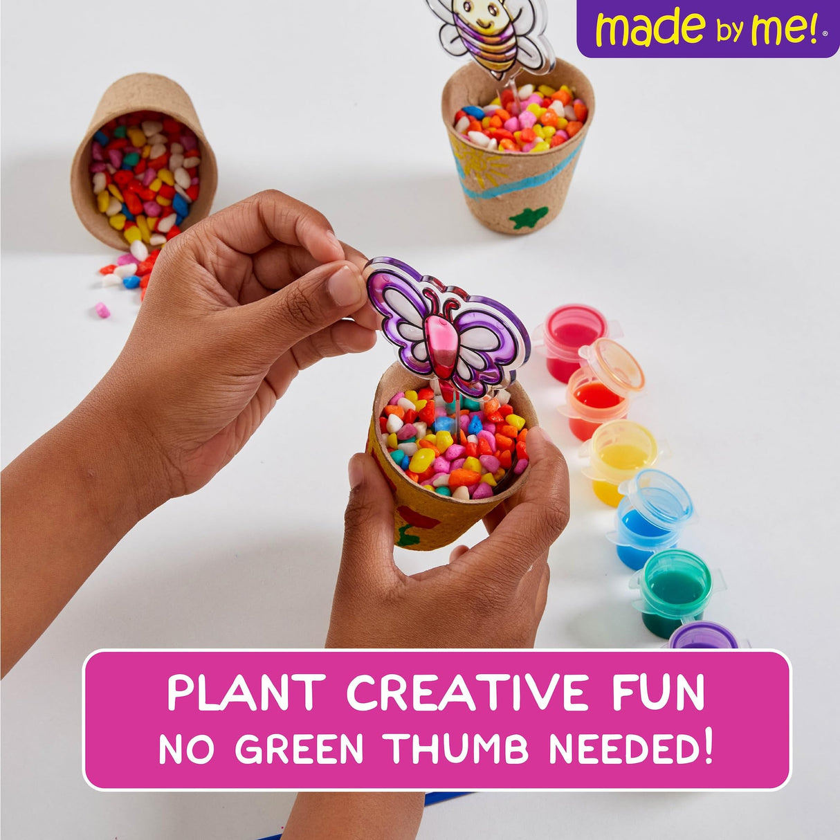 Made by Me Create Your Own Suncatcher Garden, Includes 6 Suncatchers to Paint, 7 Suncatcher Paints & Acrylic Paints, Fun Arts & Crafts for Kids, Suncatcher Kit, Unique Craft Kits, Cool Window Art Horizon Group USA