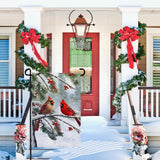 Dacawin Winter Cardinal Bird Garden Flag Red Bird Pine Twigs Yard Flag Double Sided Polyester Holly Berry Snow Seasonal Garden Flags for Outdoor Farmhouse Christams Holiday Decor 12x18 Inch Dacawin