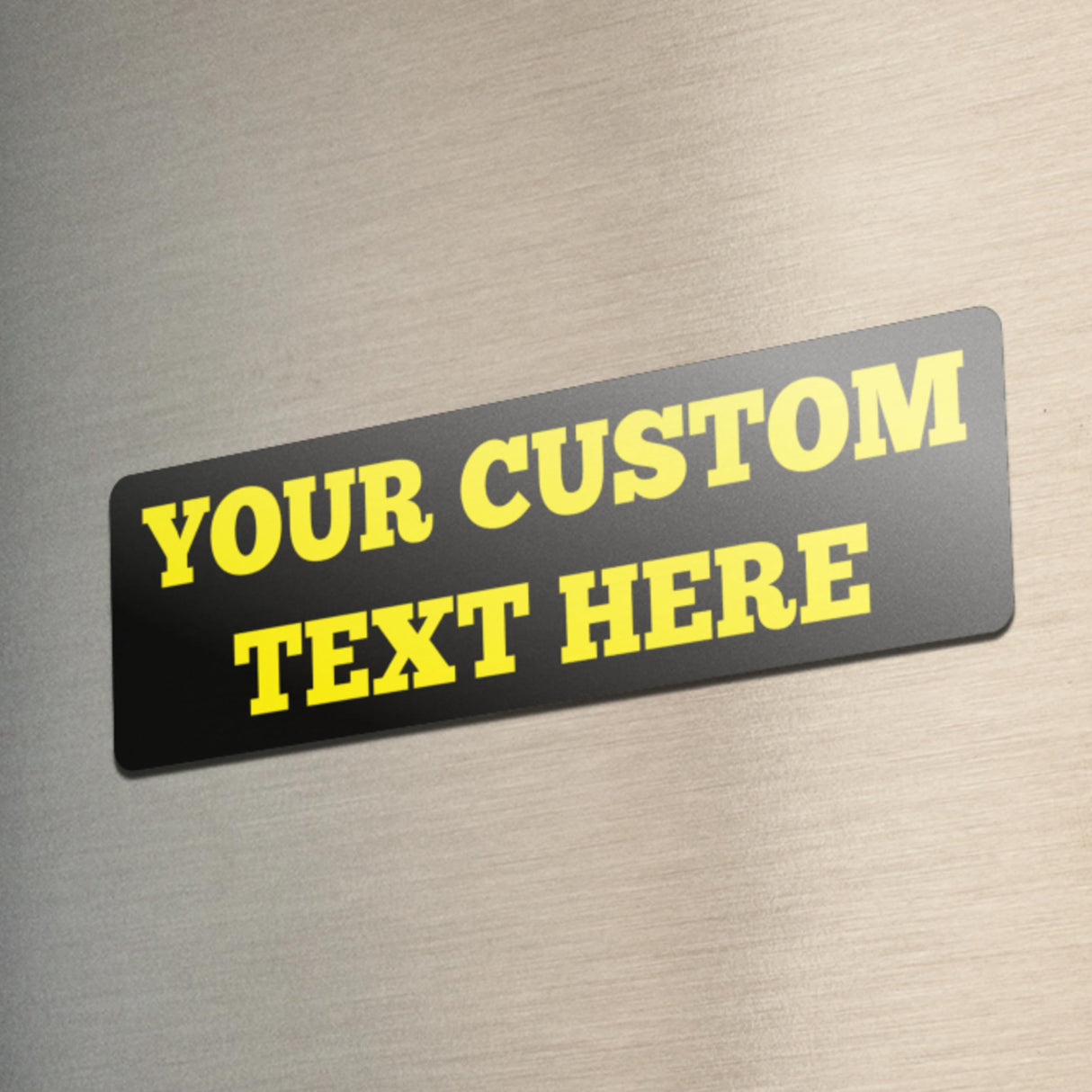 Custom Magnetic Bumper Sticker Customizable Magnet | Personalized Magnet | Multiple Size Options | Automotive Magnet | Customizable Pick Your Font Pick Your Color Magnetic for Bumper ArkWisdom