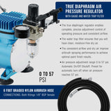 Master Airbrush Cool Runner II Dual Fan Airbrushing System Kit - Air Brush Kit with Air Compressor & 3 Airbrushes, 0.2, 0.3 mm Gravity & 0.8 mm Siphon Feed, Holder & Learning Guide Manual Master Airbrush