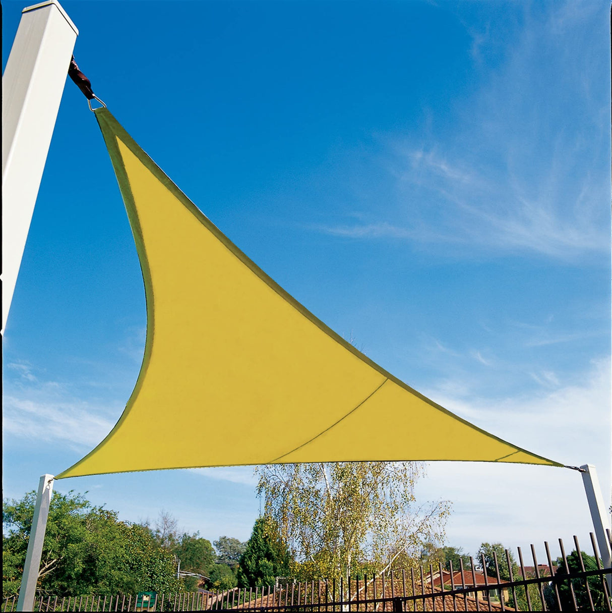 15' x 12' x 9' Coolhaven Shade Sail, Right Triangle - Sahara Coolaroo