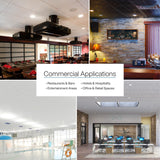 Genesis 2ft x 2ft Smooth Pro White Ceiling Tiles - Easy Drop-in Installation – Waterproof, Washable and Fire-Rated - High-Grade PVC to Prevent Breakage - Package of 12 Tiles Genesis