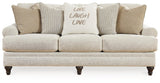 Signature Design by Ashley Valerani Classic Sofa for Living Room, Beige Signature Design by Ashley