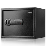 <1.2 cu.ft.>Goldenkey Steel Home Safe Box with Electronic Keypad, Document Safe with Removable Shelf, Personal Safe Box Perfect for Guns, Laptop for Office, Hotel, 11.81"D x 14.96"W x 11.81"H GOLDENKEY