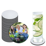18 PCS Sublimation Coasters Blanks Bulk, 4x4 Inch Round Blank Cup Mat Rubber for Sublimation Transfer Heat Press Printing DIY Crafts ORJ