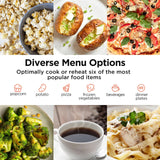 BLACK+DECKER Countertop Microwave Oven 0.9 Cu Ft, 6 Auto Menus, Child Lock, Memory Function, 10 Power Levels, Easy One-Touch Start, Digital Panel, 900W BLACK+DECKER