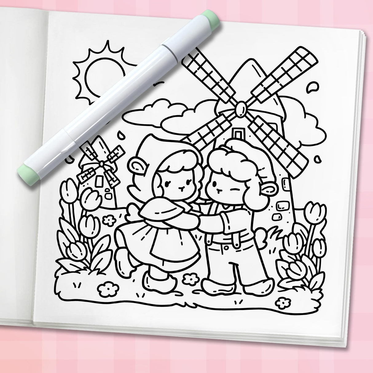 Cozy Europe: Cute Coloring Book for Adults and Teens with Charming Characters and Delightful European Scenes for Relaxation (Cozy Coloring Books) WoodArtSupply