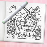 Cozy Europe: Cute Coloring Book for Adults and Teens with Charming Characters and Delightful European Scenes for Relaxation (Cozy Coloring Books) WoodArtSupply